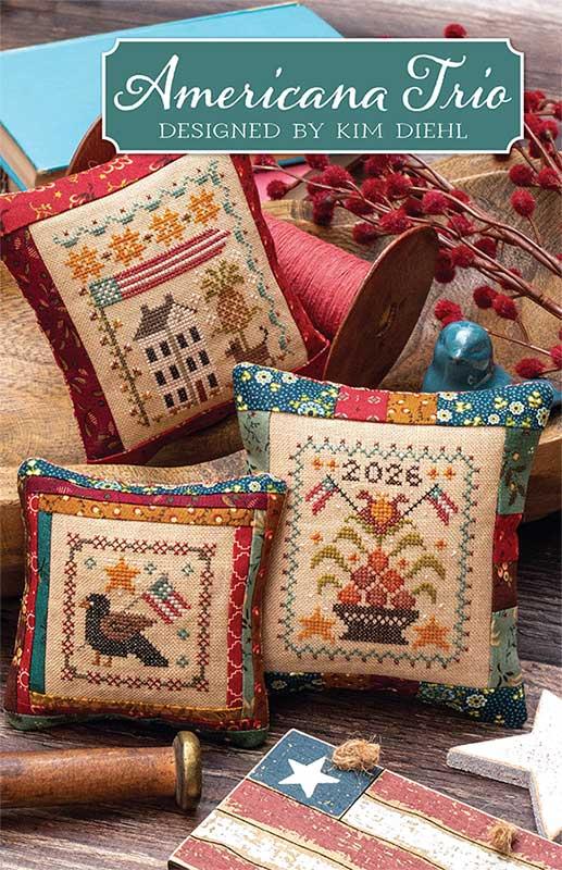 Kim Diehl | Americana Trio | Needle Art Pattern – Quilted Chicken