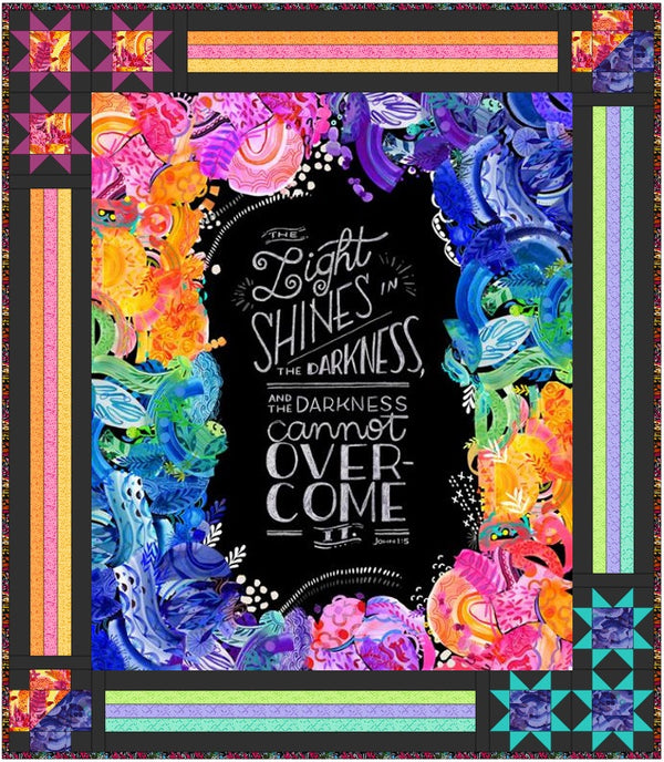 Light in the Darkness Throw | 48in x 55in | Free Pattern download