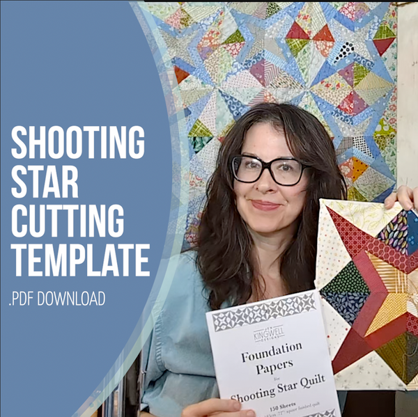 Shooting Star fabric cutting guide