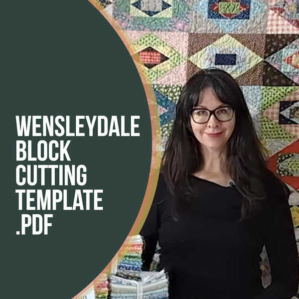 Wensleydale block cutting template